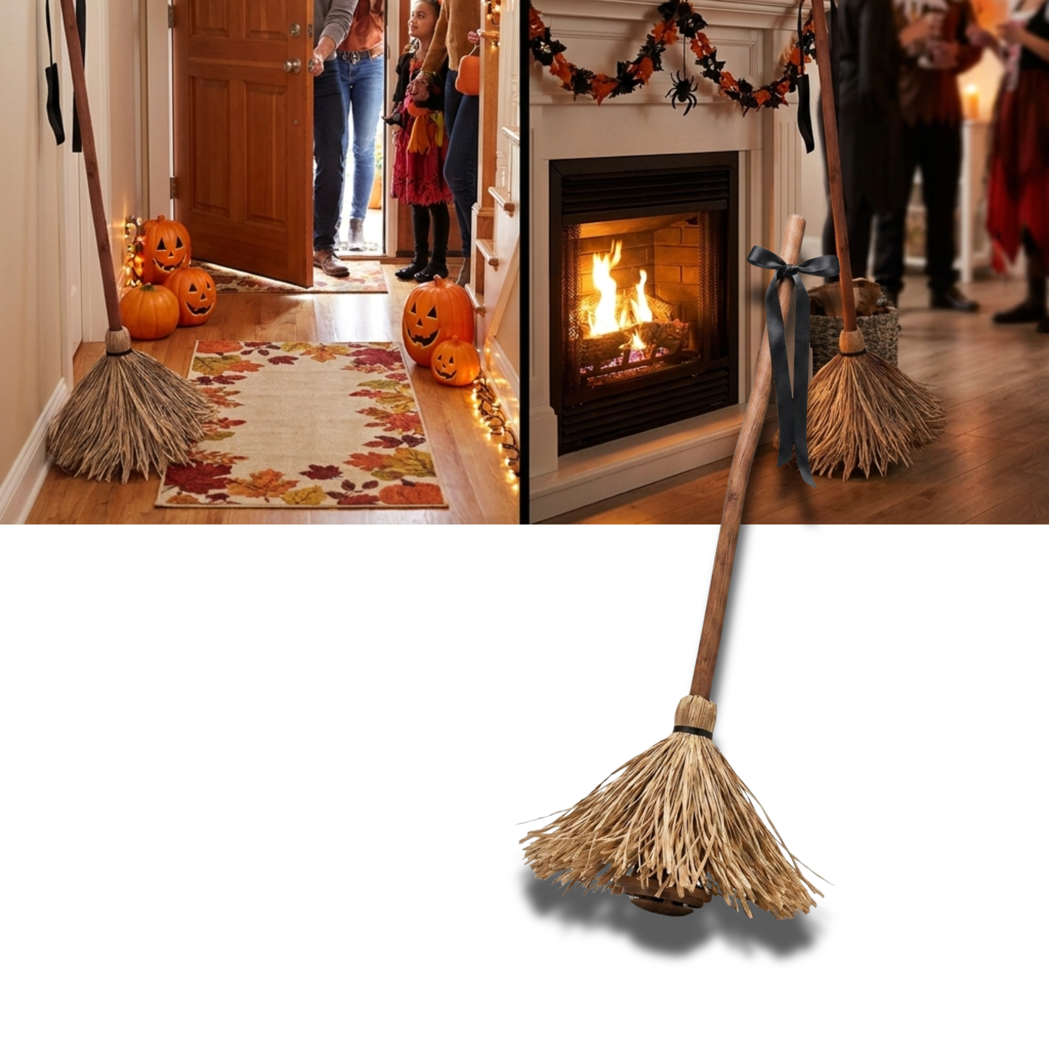 Playfully Haunted Motion Activated Broomstick - Ozerty