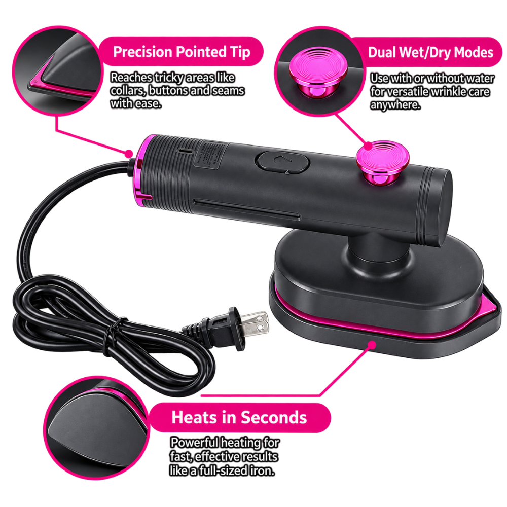 Precisely Agile Portable Steam Iron - Ozerty