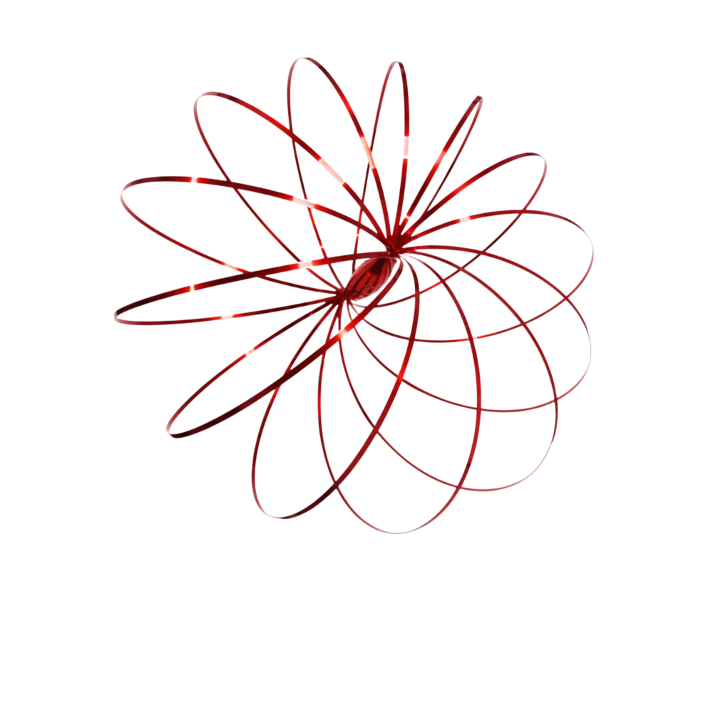 3D Stainless Arm Slinky -Purplish Red - Ozerty