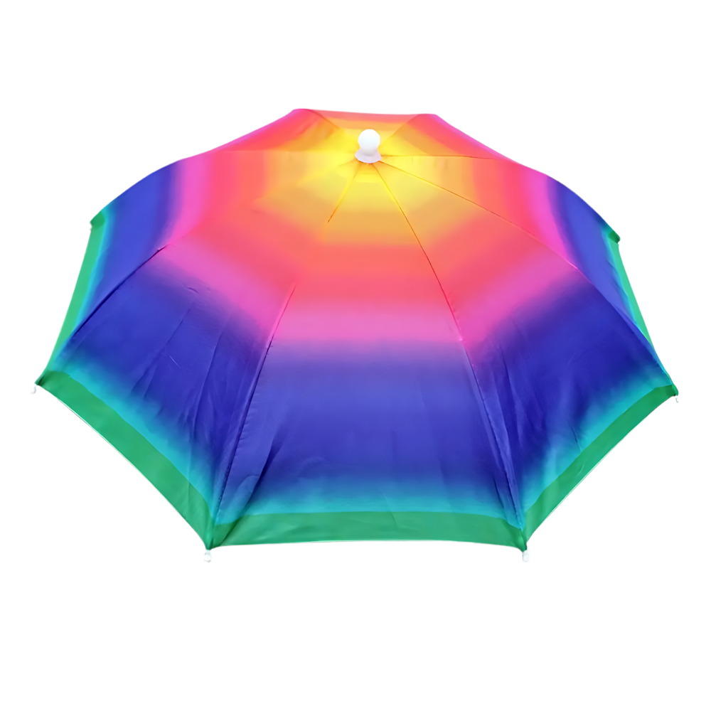 Adjustable Hand-Free Umbrella Hat -Watermelon - Ozerty