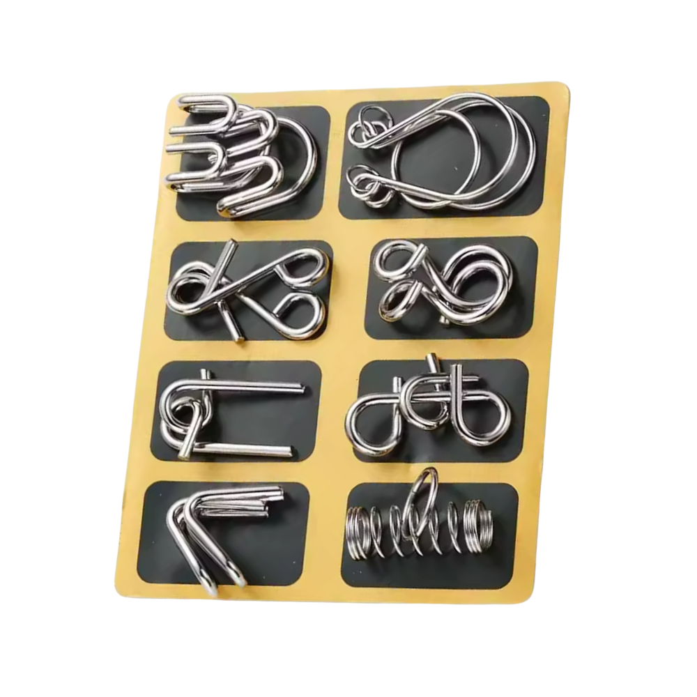 Brain Tease Lock Puzzle -Yellow - Ozerty