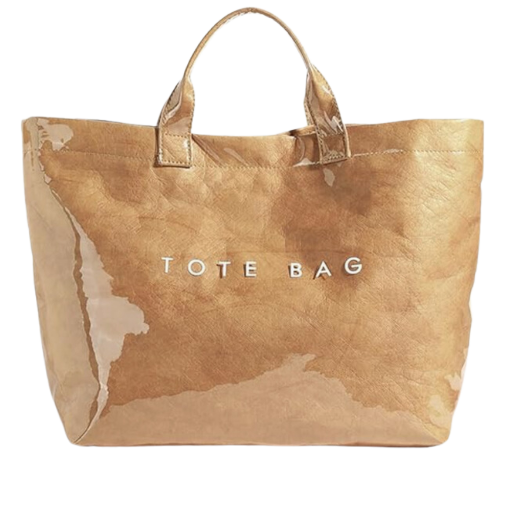 Classic Large Waterproof Tote Bag -Caramel - Ozerty