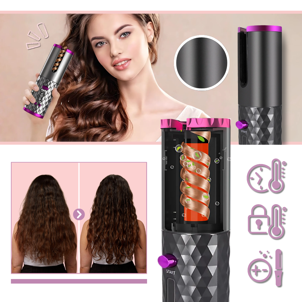 Cordless Luxe Ion Curler - Ozerty