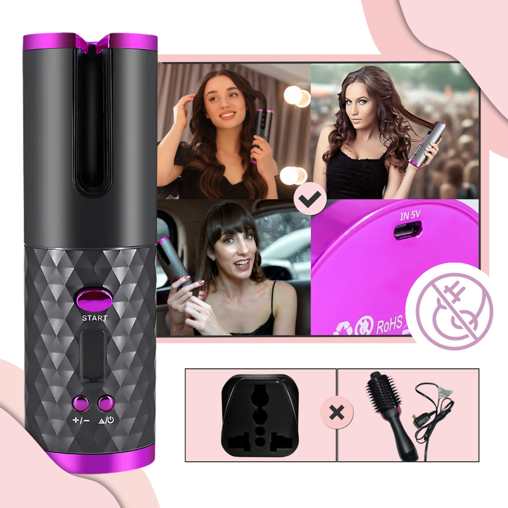 Cordless Luxe Ion Curler - Ozerty