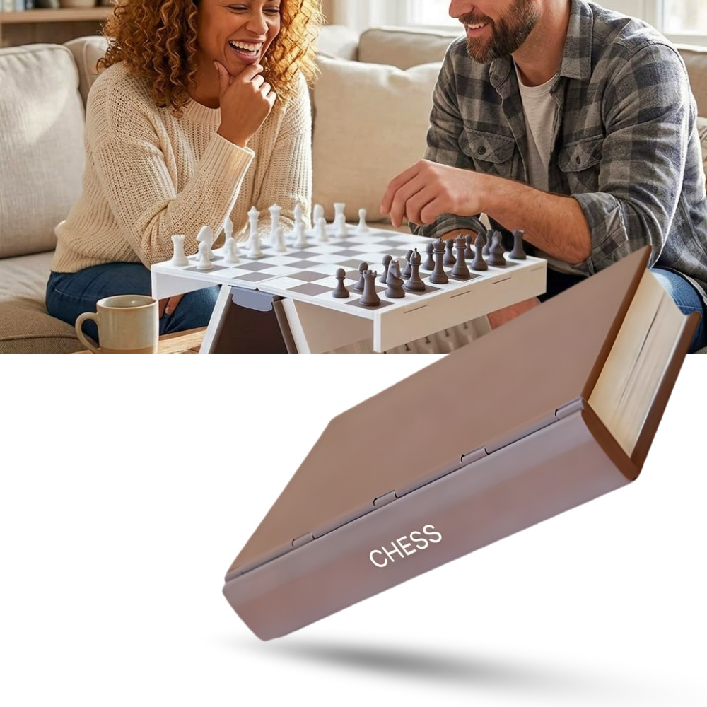 Functional Decor Book Folding Chess Board - Ozerty