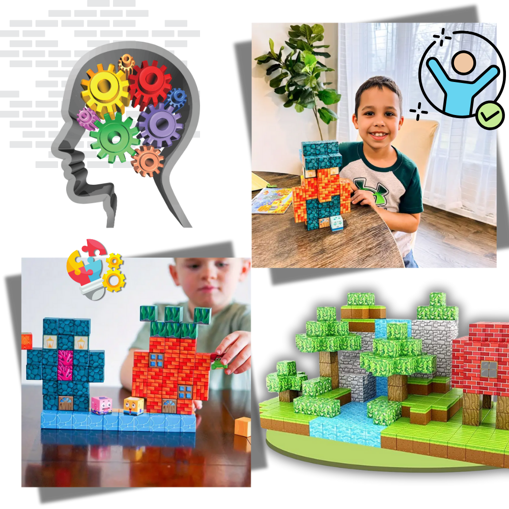 Educational Magnetic Minecraft Blocks - Ozerty