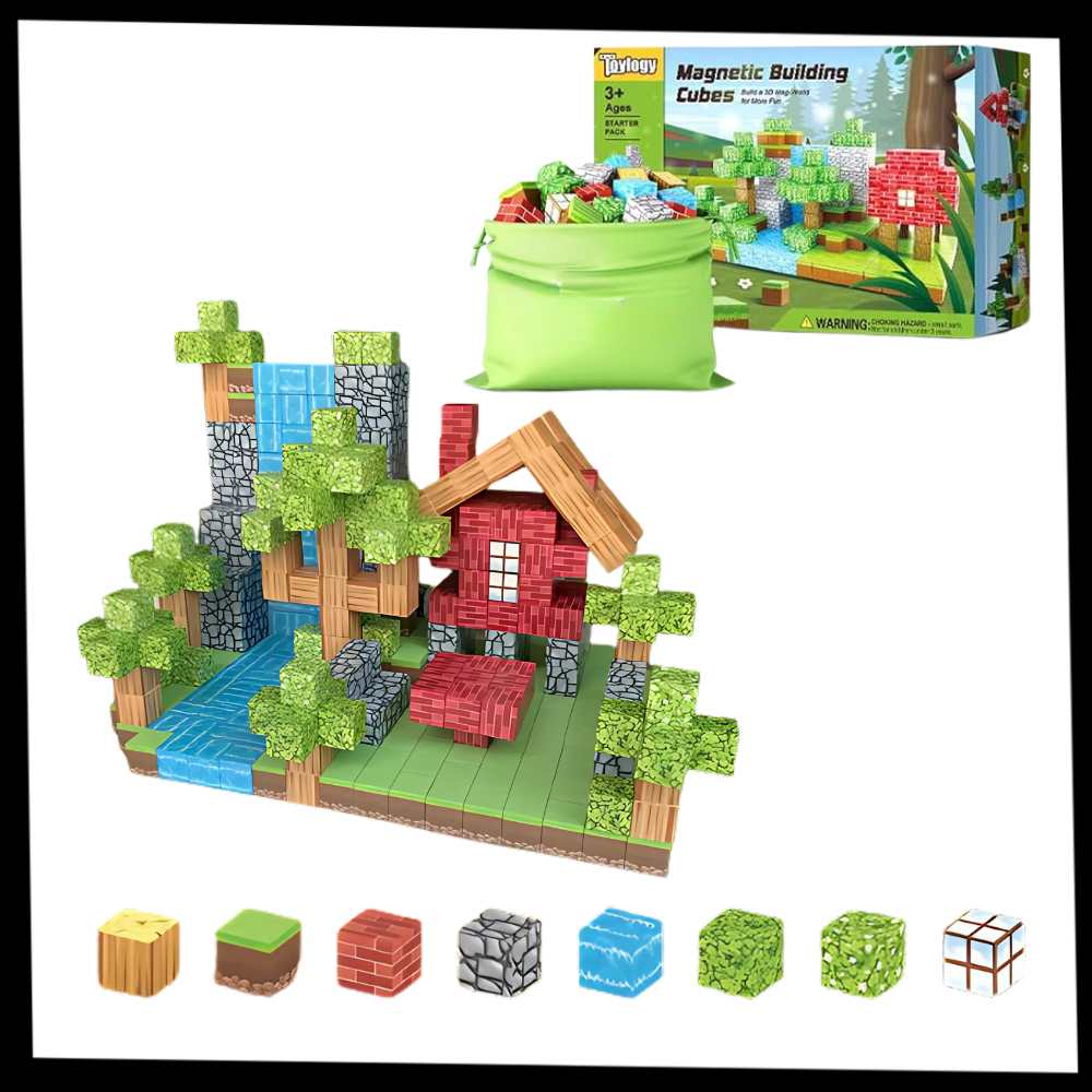 Educational Magnetic Minecraft Blocks - Ozerty