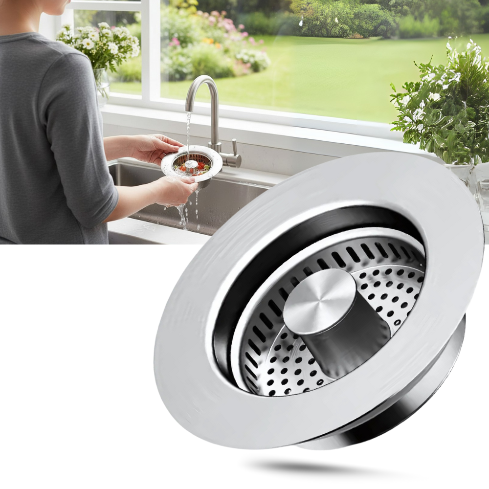 Multi-Function Stainless Steel Sink Drain - Ozerty