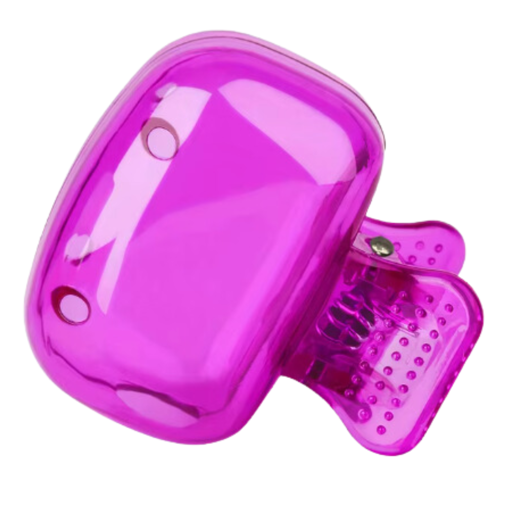 Portable Hygienic Toothbrush Head Cover -Fuchsia - Ozerty