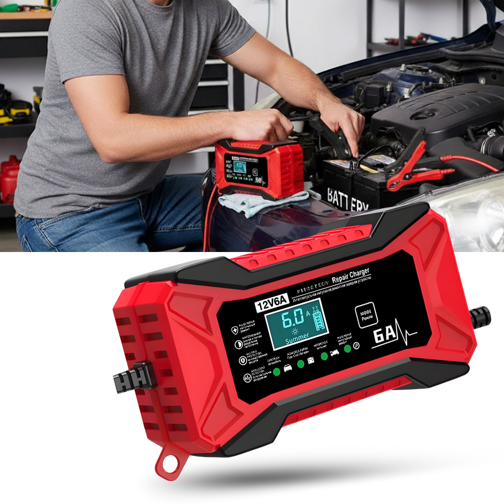 Smart 12V Battery Revive Charger - Ozerty