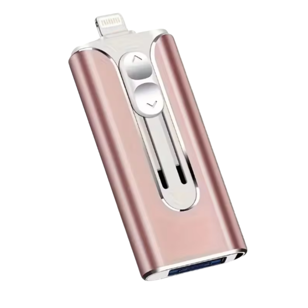 Speed Transfer 3-in-1 Flash Drive -Pink - Ozerty