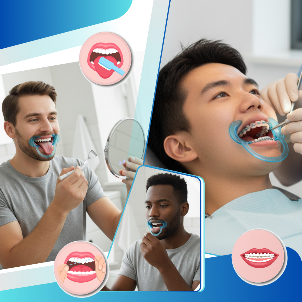 Transparent C-Shape Mouth Opener - Ozerty