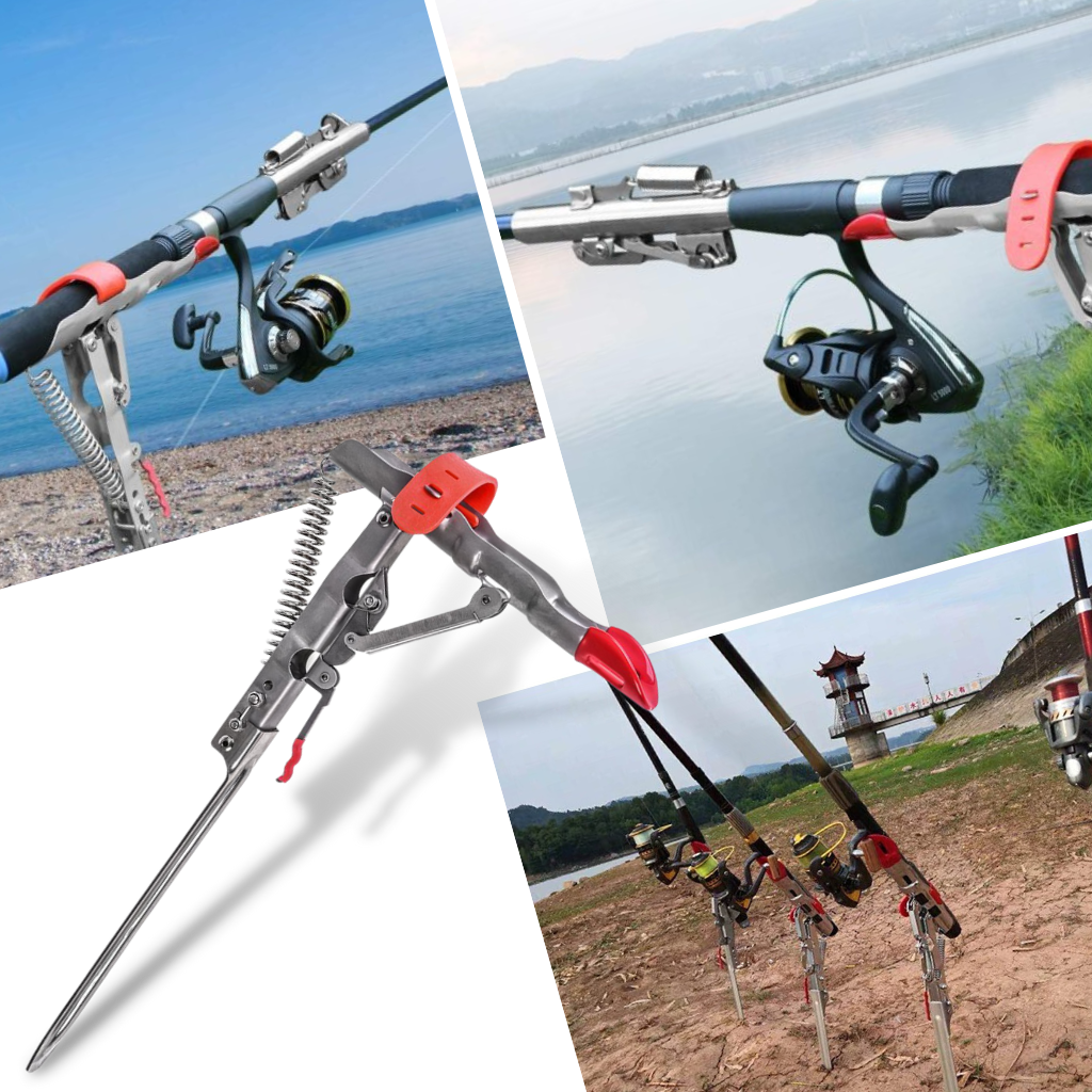 Fishing rod holder with springs | fishing rod stand for bank fishing Fishing rod holder with springs | fishing rod stand for bank fishing
