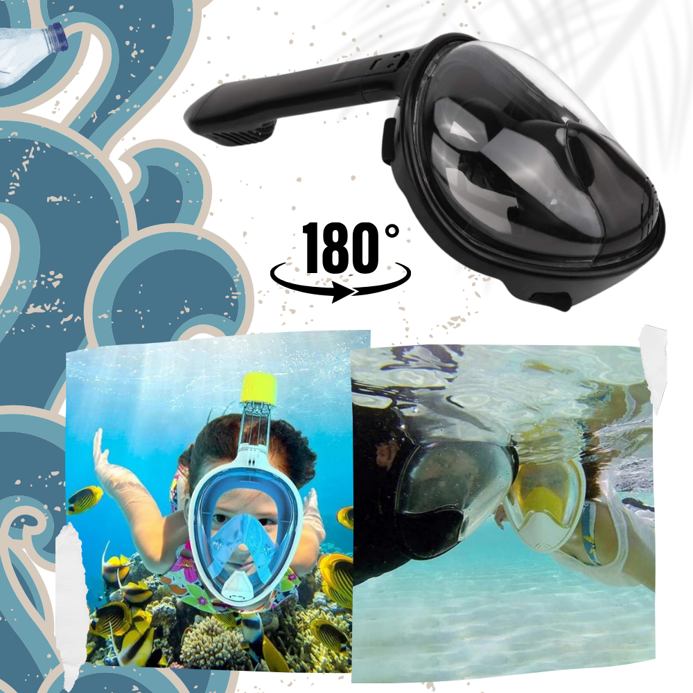 180° Panoramic View Snorkel Mask - Ozerty