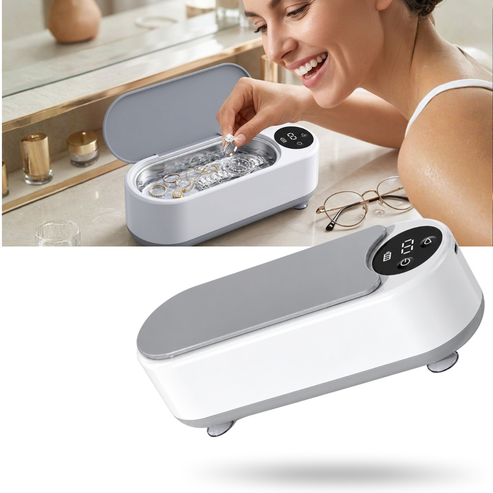 Brilliantly Clear Ultrasonic Jewelry Cleaner - Ozerty