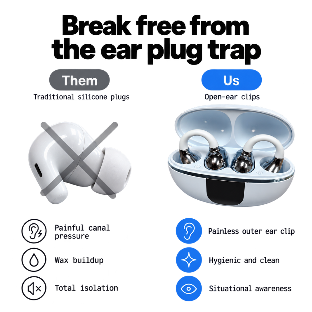 Effortless Comfort Bluetooth Earbuds - Ozerty