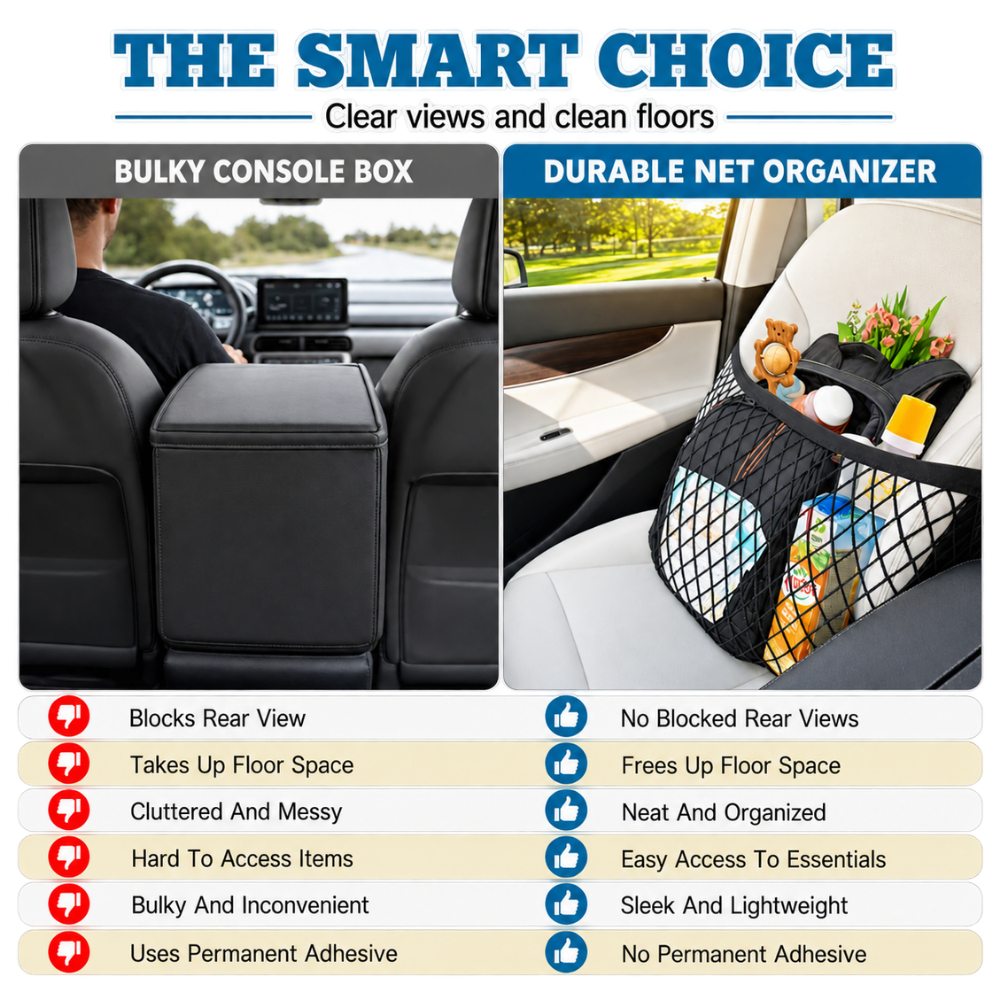 Steady Hold Front Seat Car Net - Ozerty