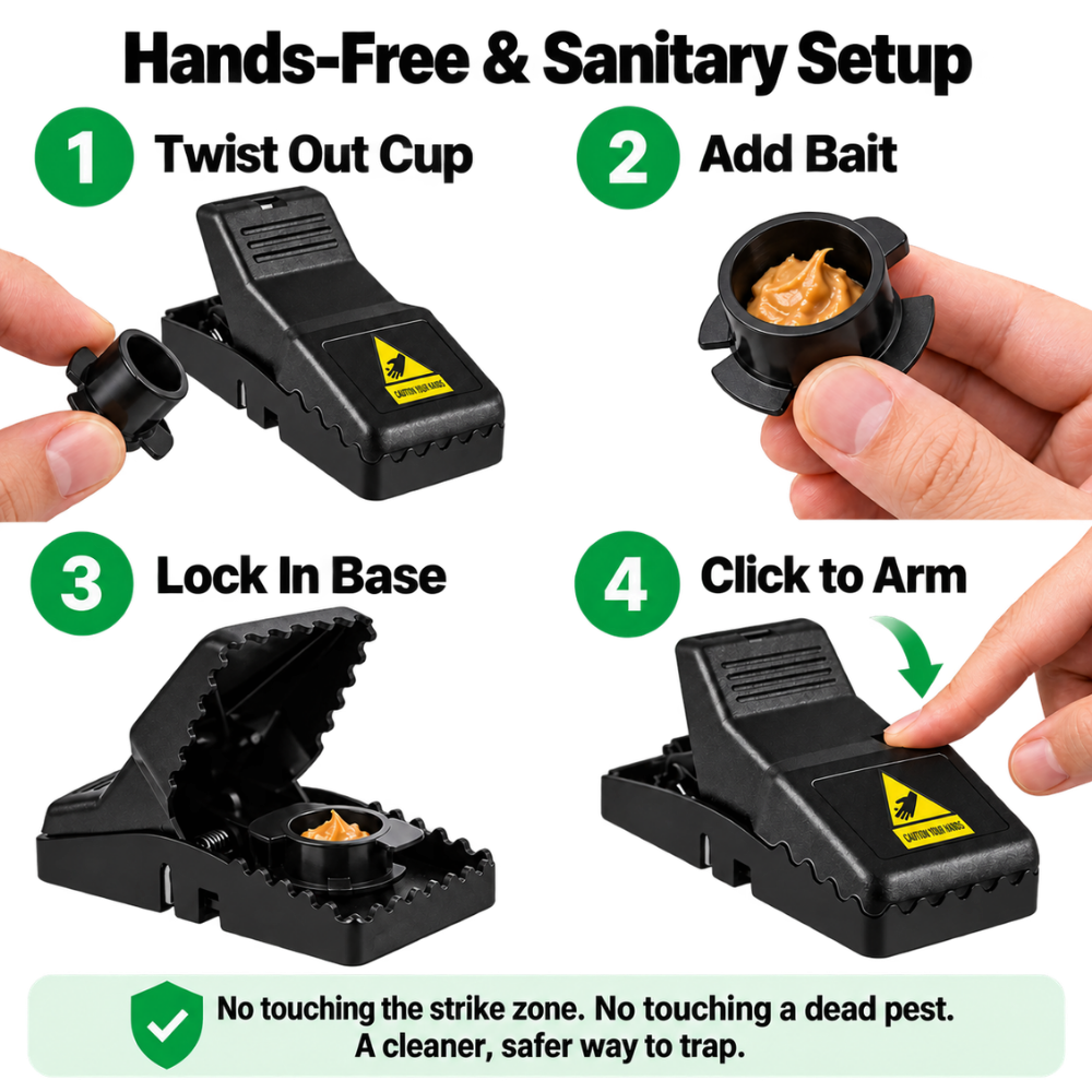 Clean & Easy Reusable Mouse Trap - Ozerty