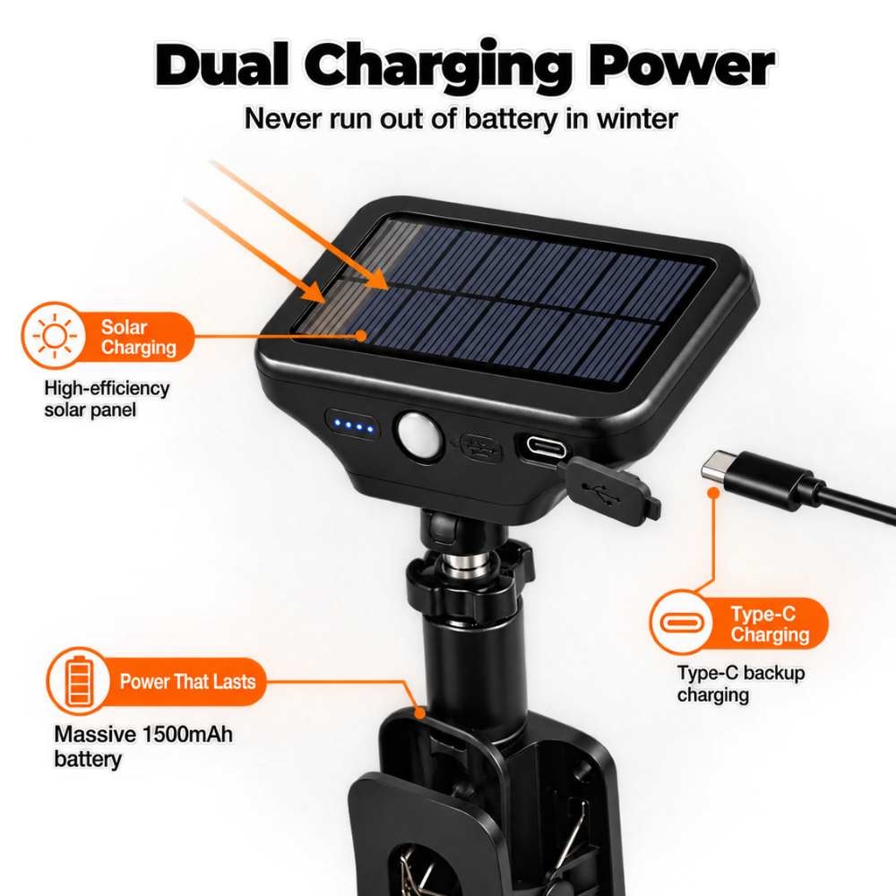 Instantly Secure Clip On Solar Light - Ozerty