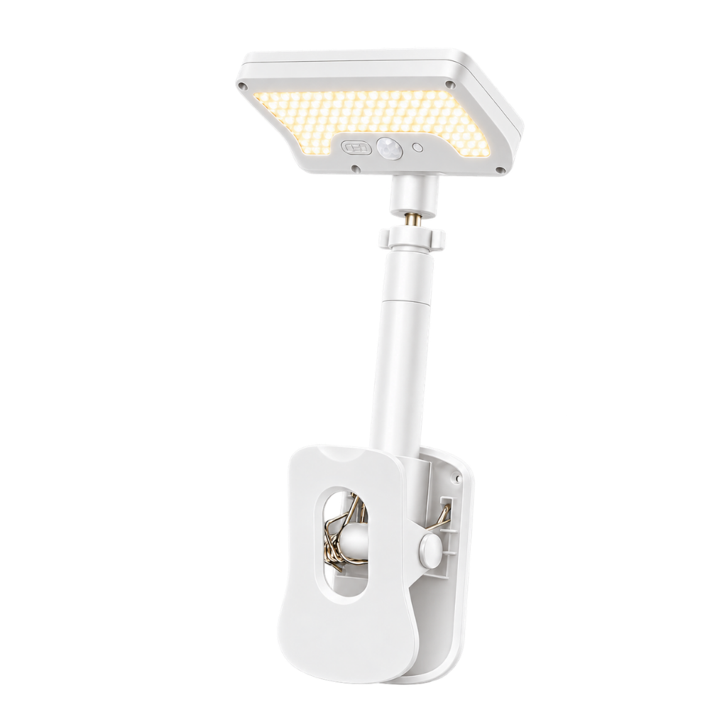 Instantly Secure Clip On Solar Light -White - Ozerty