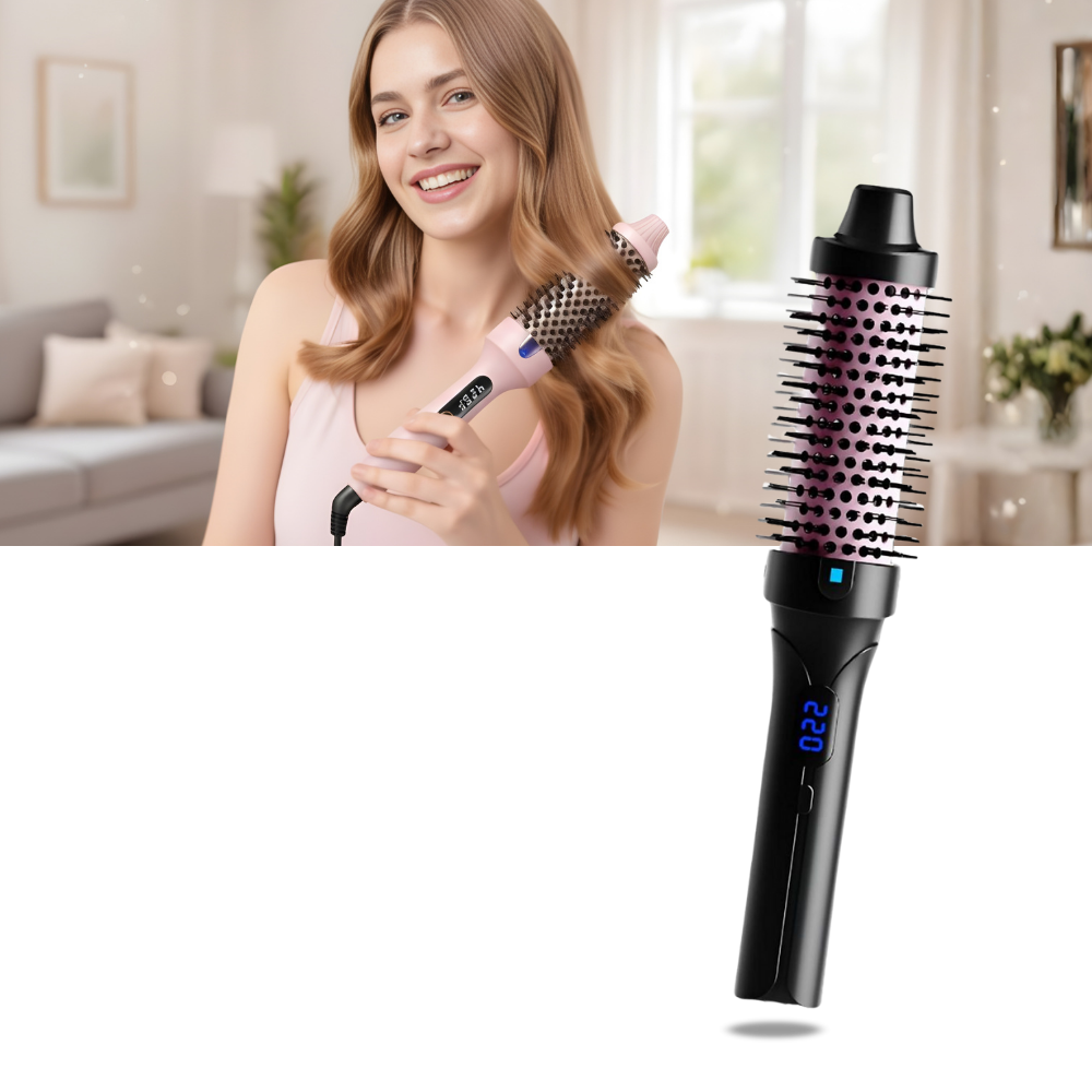 3-in-1 Heated Round Brush - Ozerty