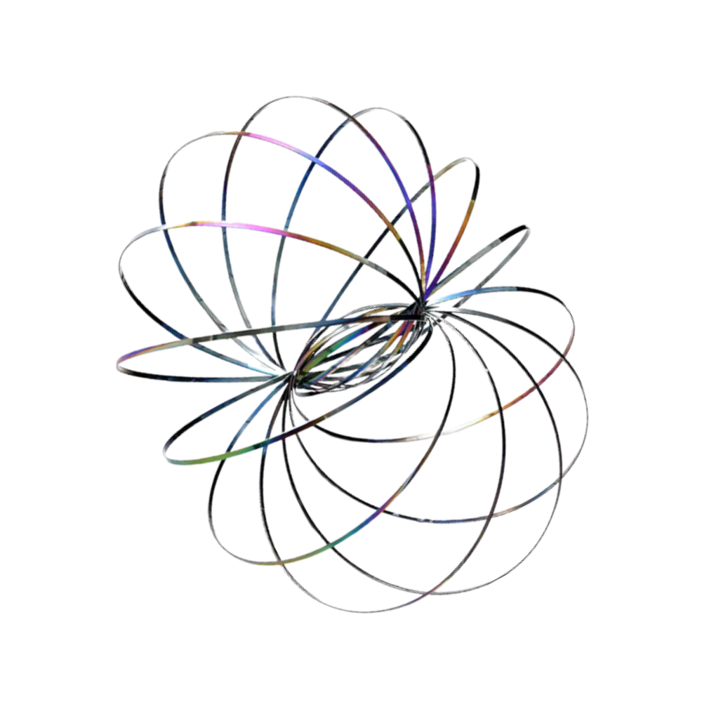 3D Stainless Arm Slinky  -Colorful - Ozerty