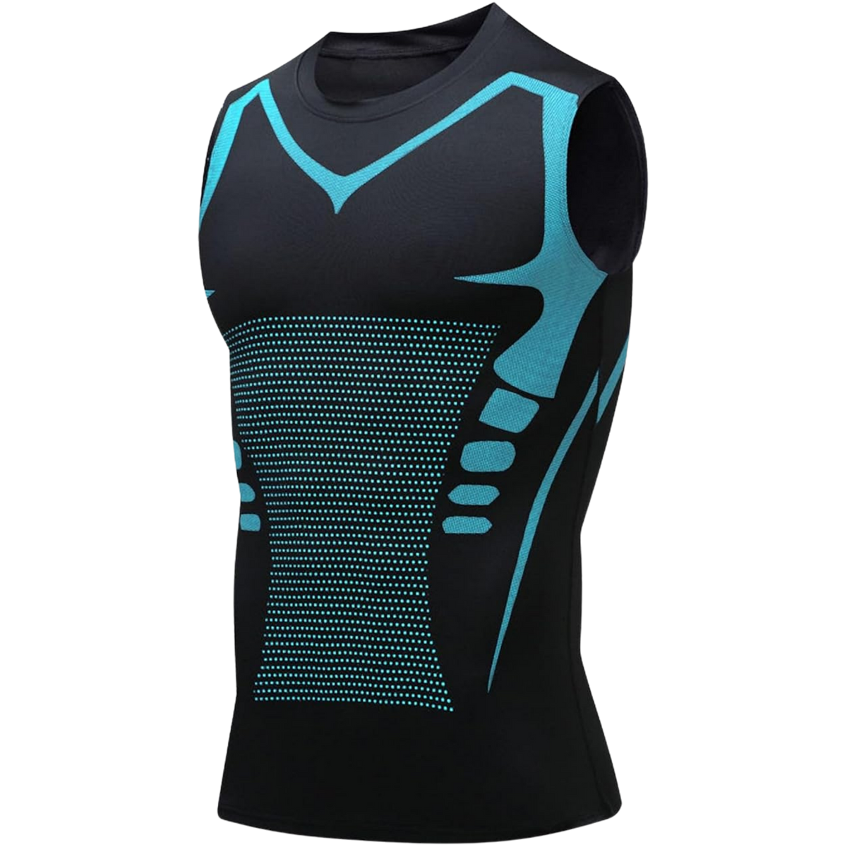 Discreetly Smoothing Compression Tank for Men -Black - Ozerty