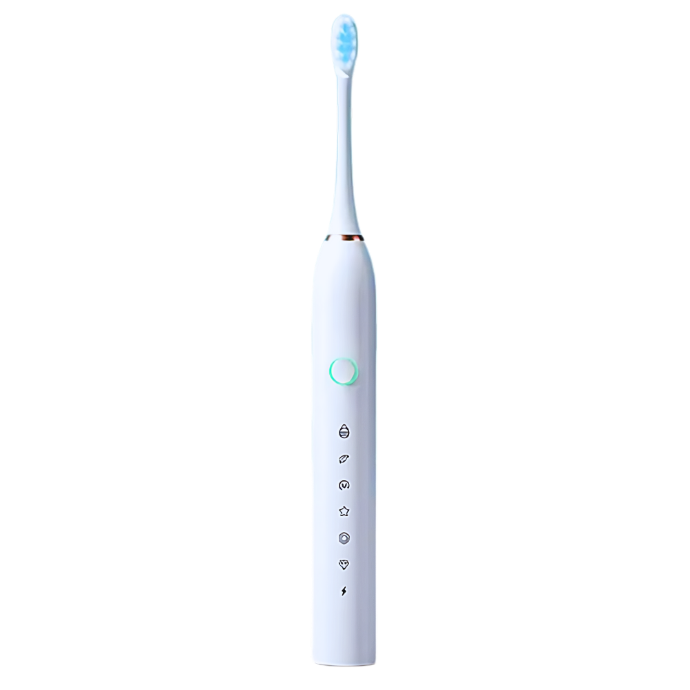 Adult Sonic Electric Toothbrush  -White - Ozerty