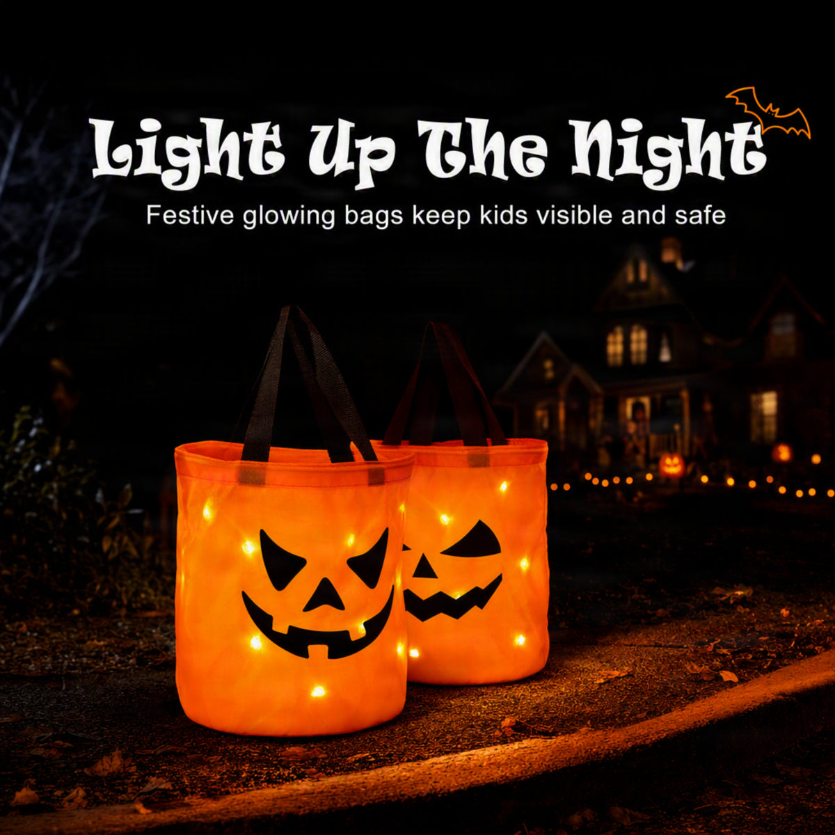 Glowing Halloween Trick or Treat Bag - Ozerty