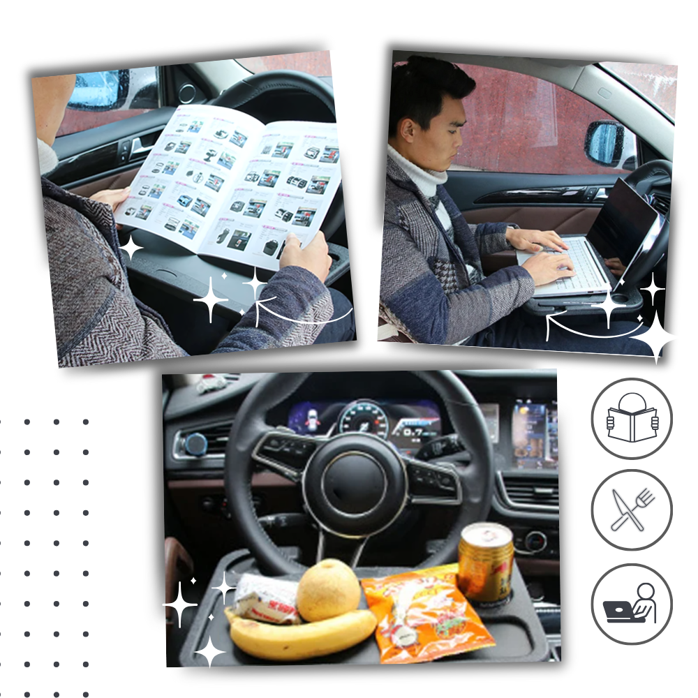 Adaptable Steering Wheel Desk - Ozerty