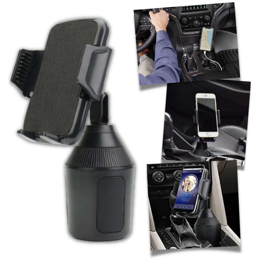 Adjustable Cell Phone Cup Holder Mount