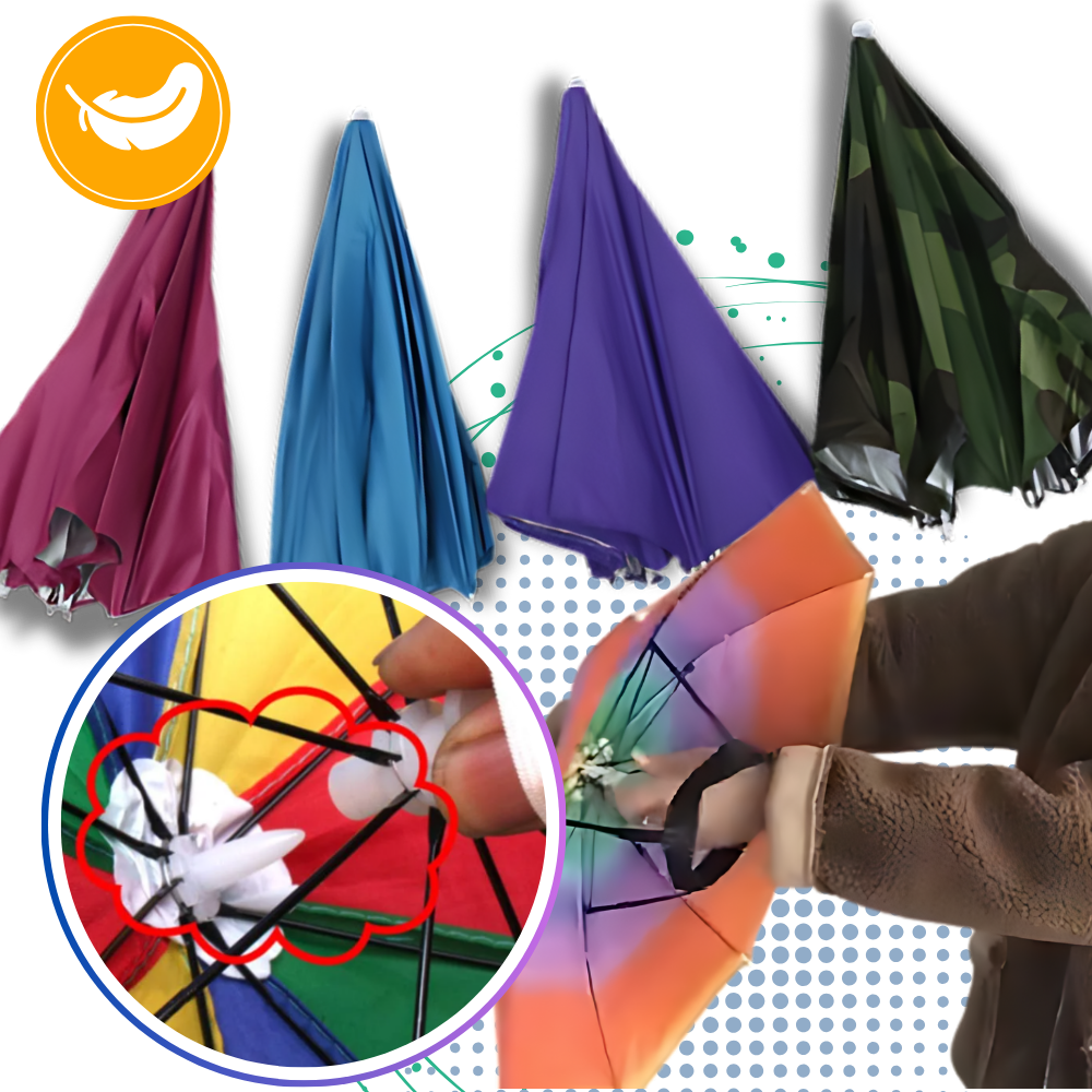 Adjustable Hand-Free Umbrella Hat - Ozerty