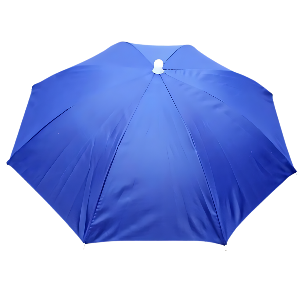 Adjustable Hand-Free Umbrella Hat -Sapphire - Ozerty