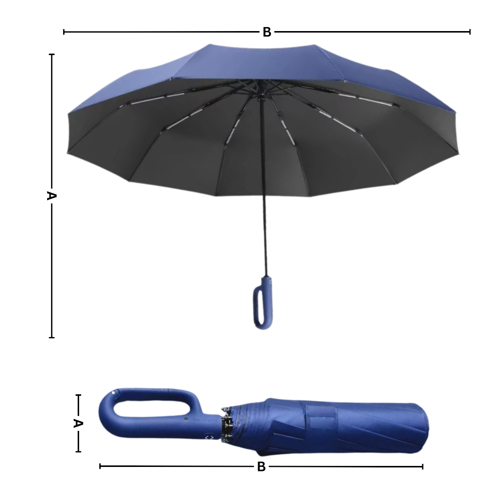 Automatic Lock Wind Resistant Umbrella - Ozerty