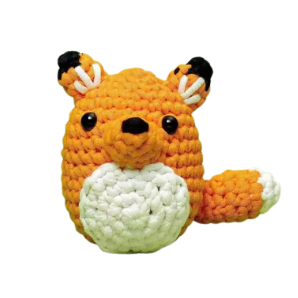 Beginner's Creative Crochet Animal Kits -Fox - Ozerty