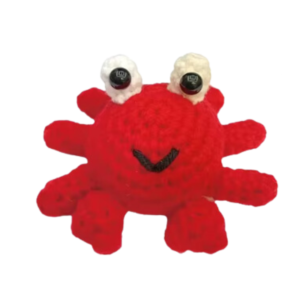 Beginner's Creative Crochet Animal Kits -Red Octopus - Ozerty