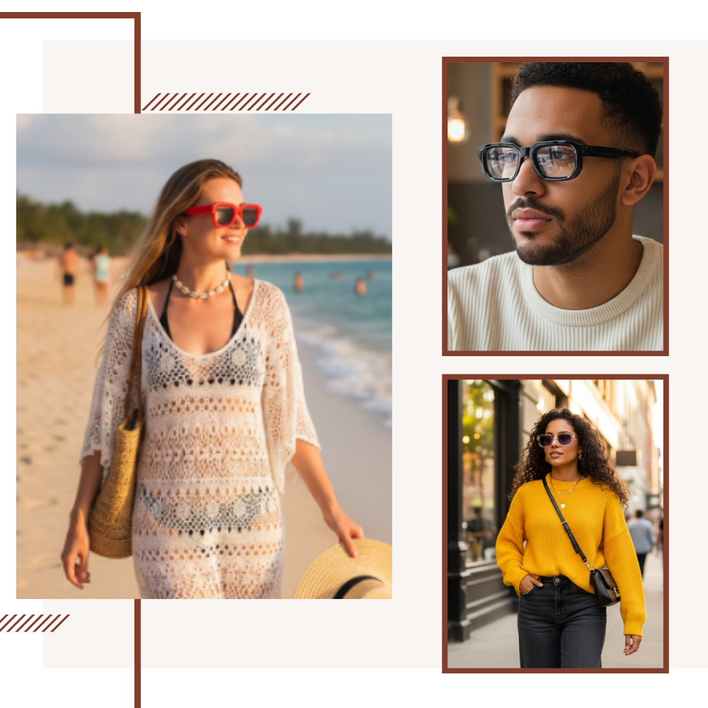 Bold Energy Rectangle UV Sunglasses  - Ozerty