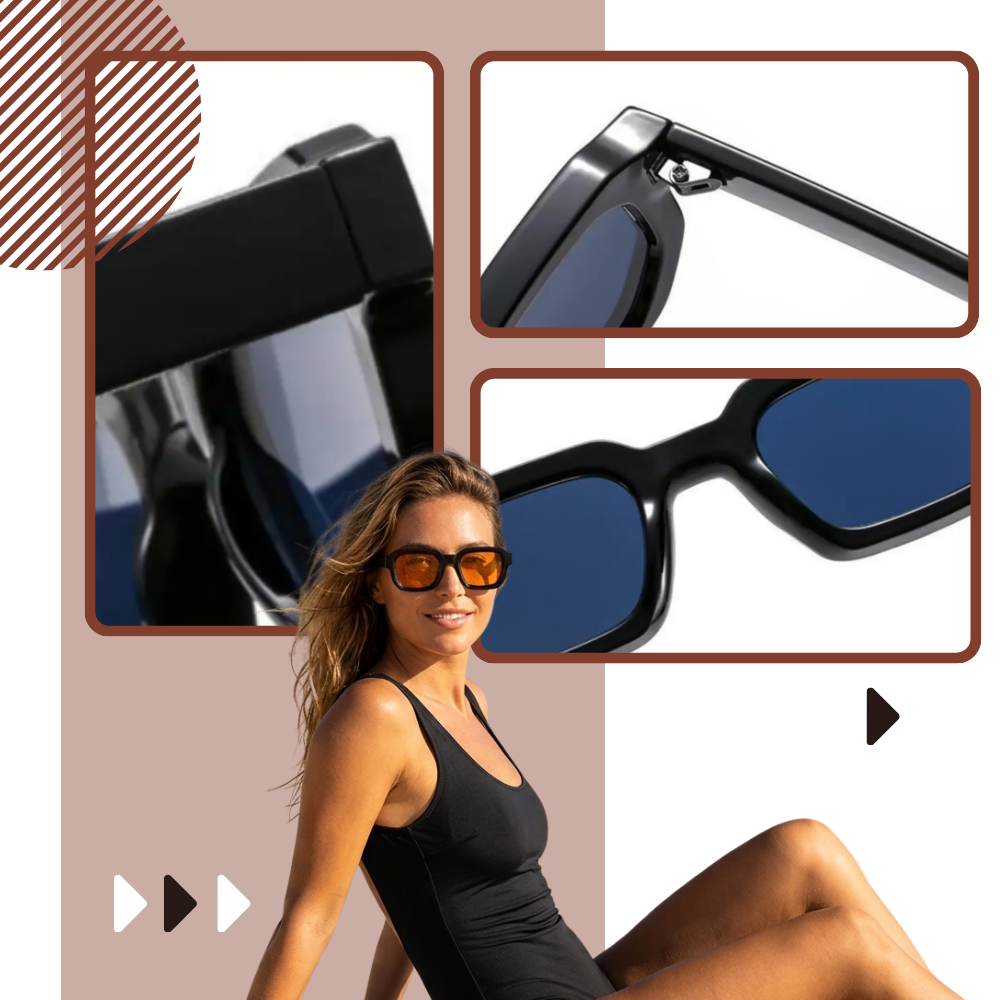Bold Energy Rectangle UV Sunglasses  - Ozerty