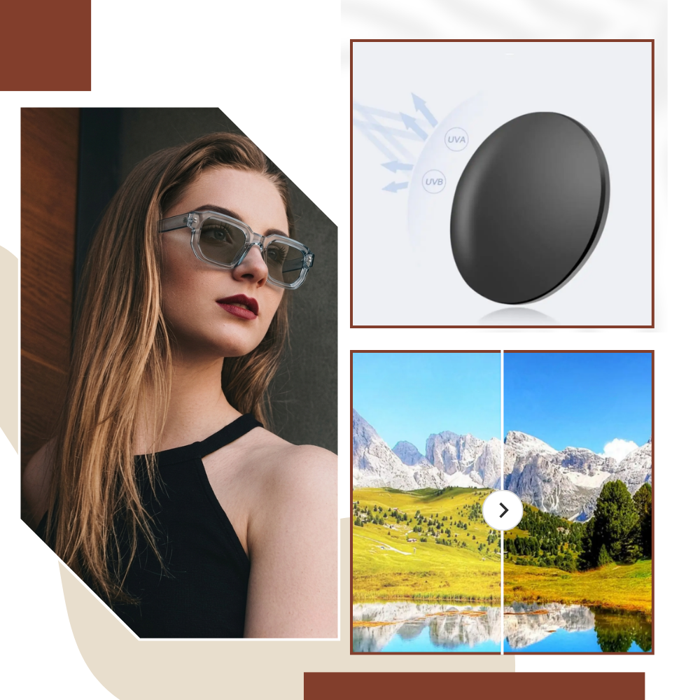 Bold Energy Rectangle UV Sunglasses  - Ozerty