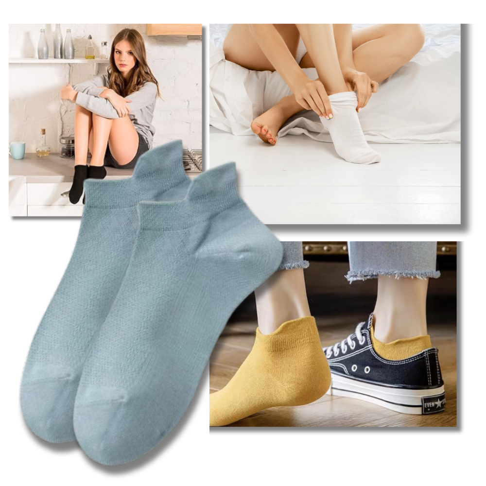 Breathable Cotton Soft Ankle Socks - Ozerty