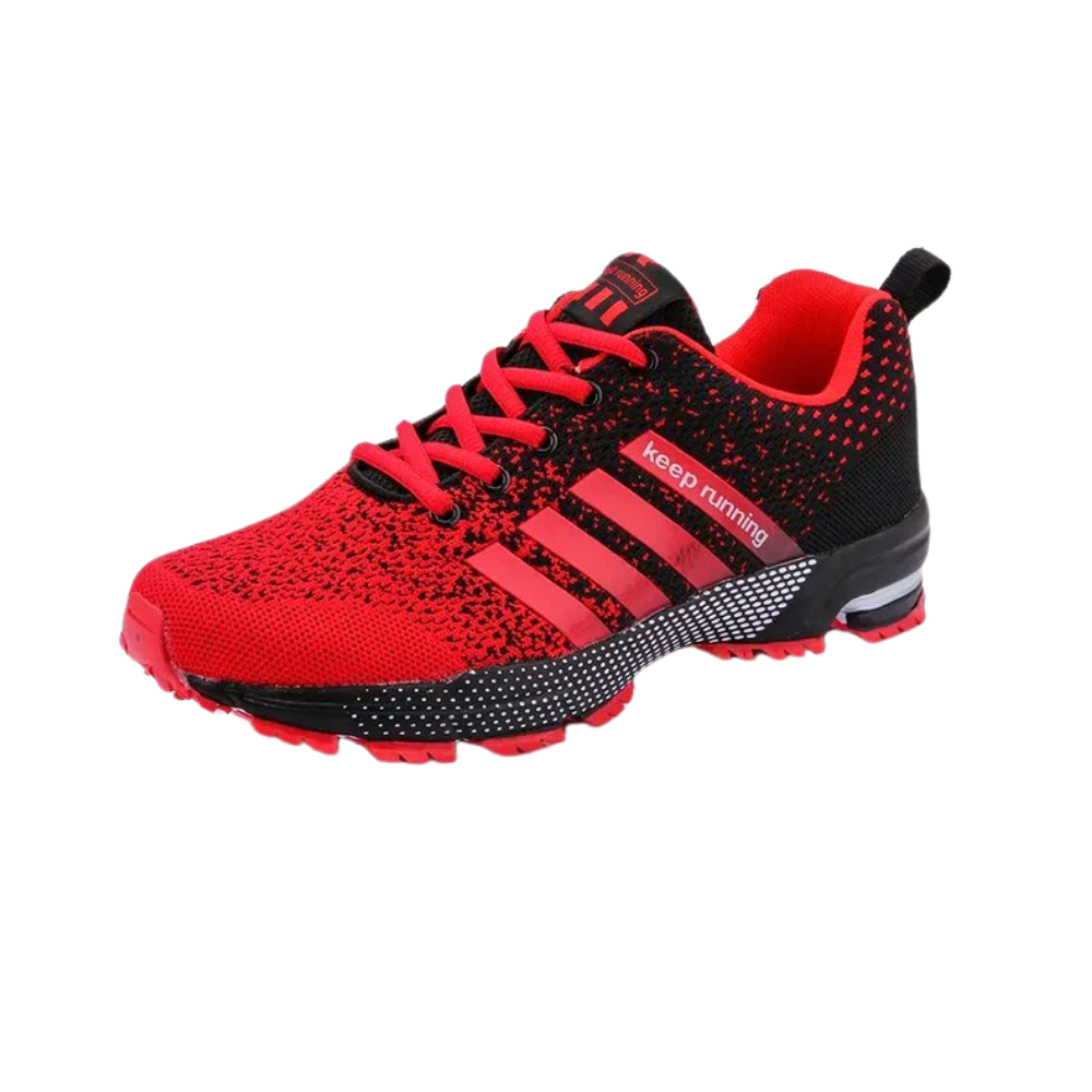 Breathable Men's Trainers  -Red - Ozerty