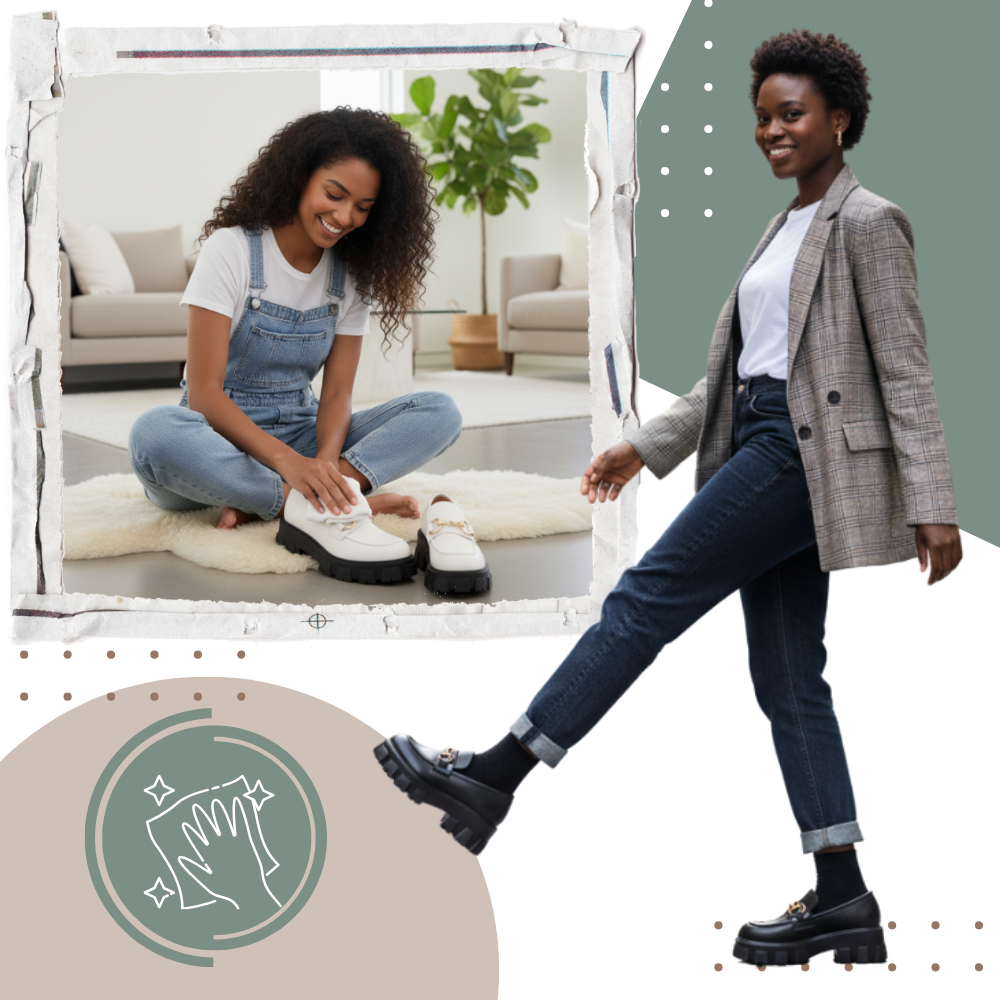 Chunky Stylish Leather Loafers - Ozerty