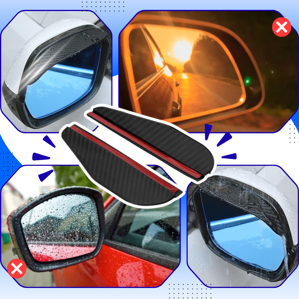 Clear Visibility Rear View Mirror Eyebrow - Ozerty