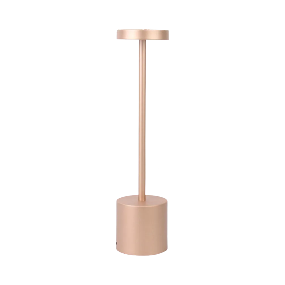 Cordless Rechargeable Table Lamp -Rose Gold - Ozerty
