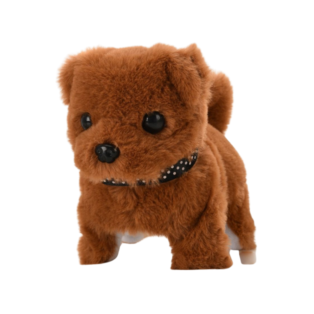 Cuddly Interactive Puppy Toy -Bichon Brown - Ozerty