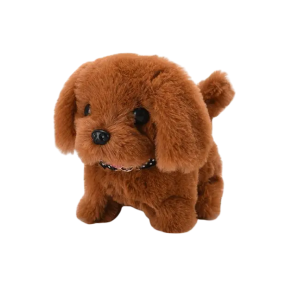 Cuddly Interactive Puppy Toy -Labrador Brown - Ozerty