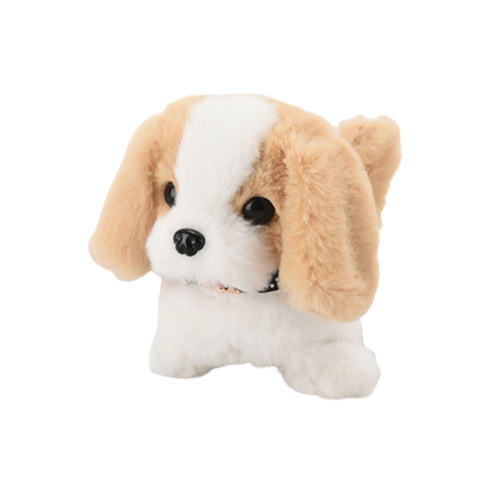 Cuddly Interactive Puppy Toy -Saint Bernard Beige - Ozerty