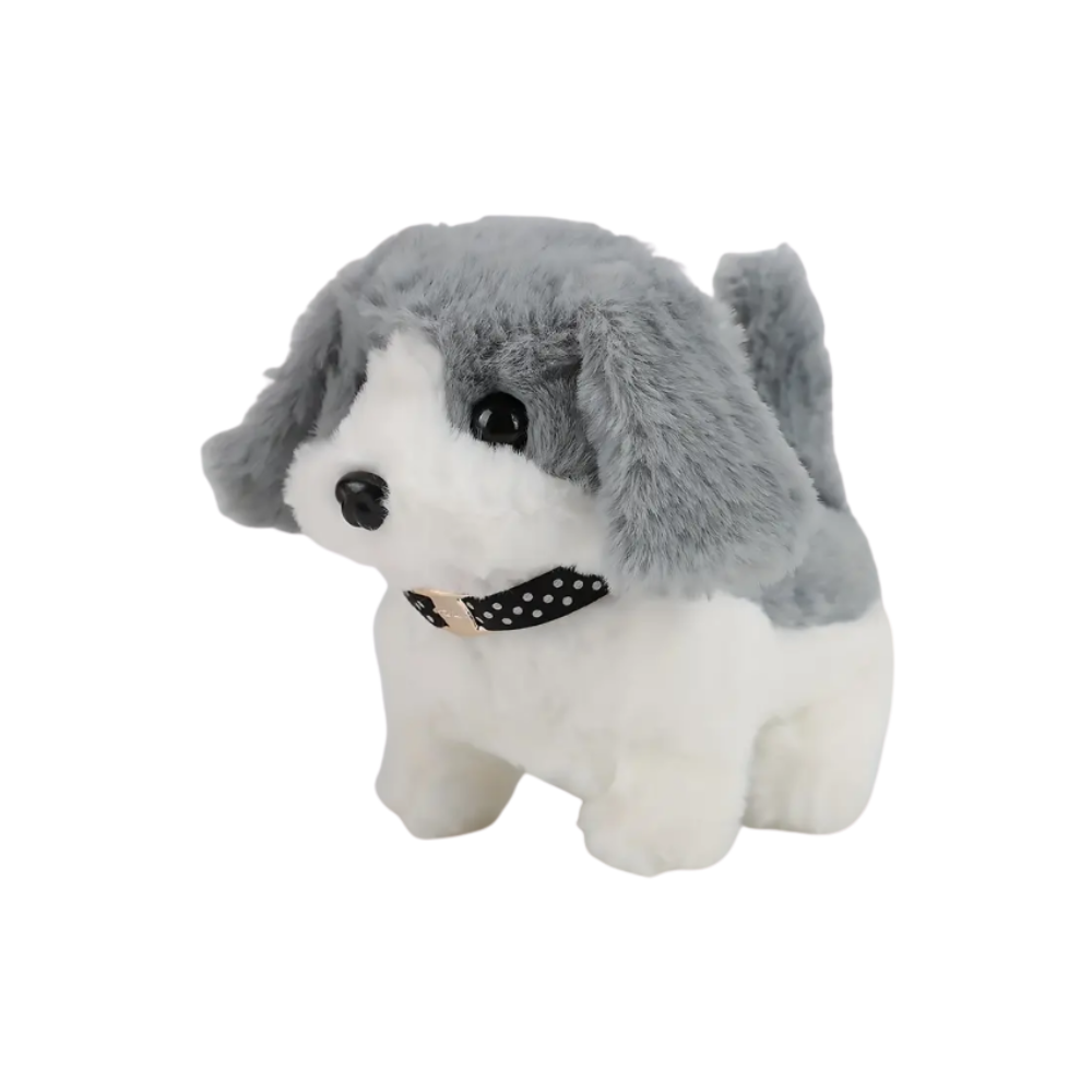 Cuddly Interactive Puppy Toy -Saint Benard Grey - Ozerty