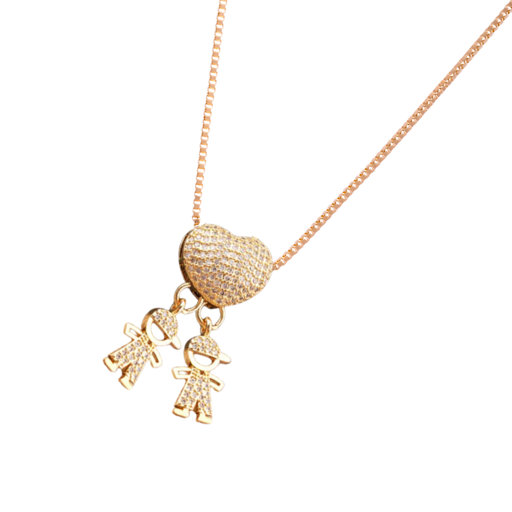 Elegant Mum Charm Necklace