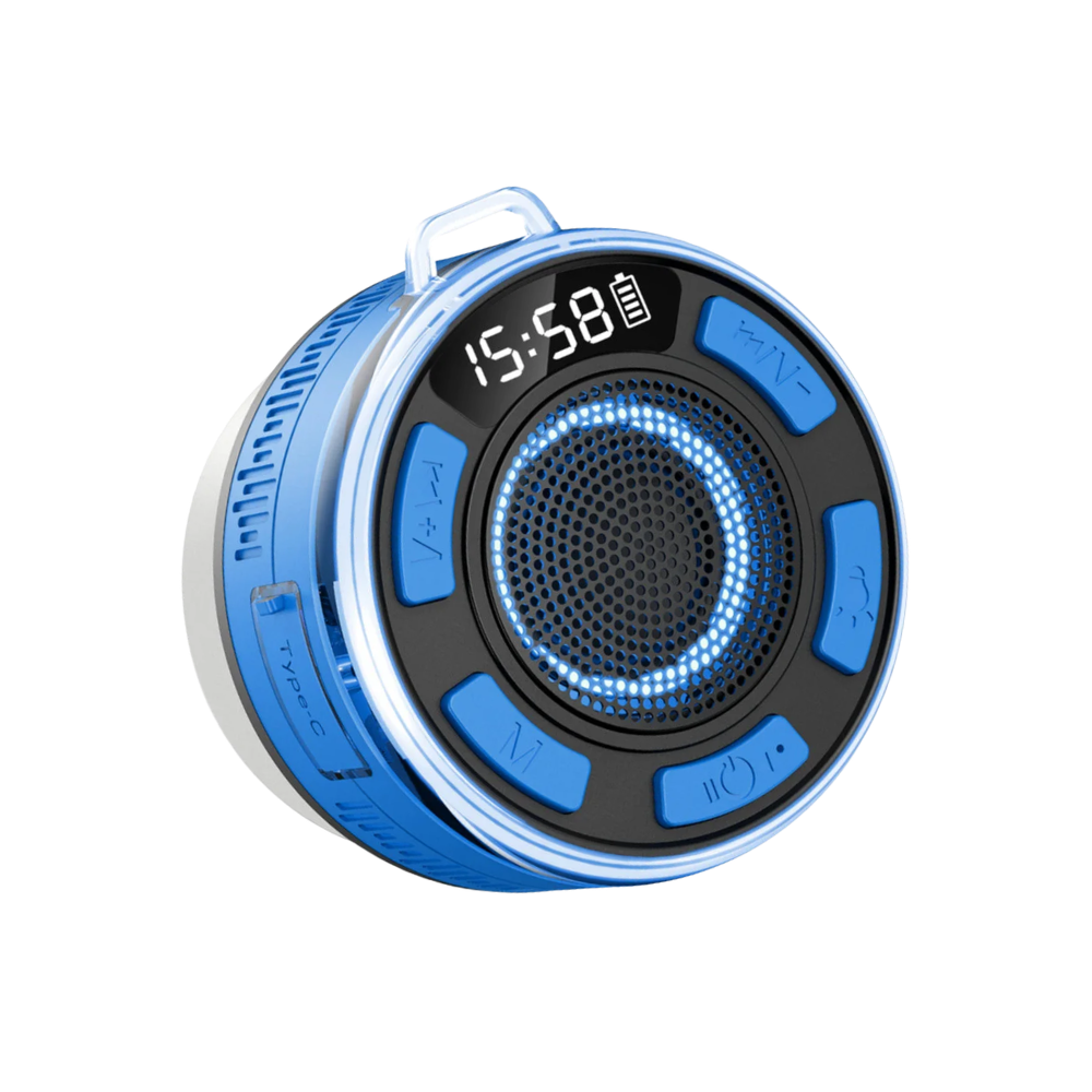 Emerging Powerful Bathroom Stereo -Blue - Ozerty